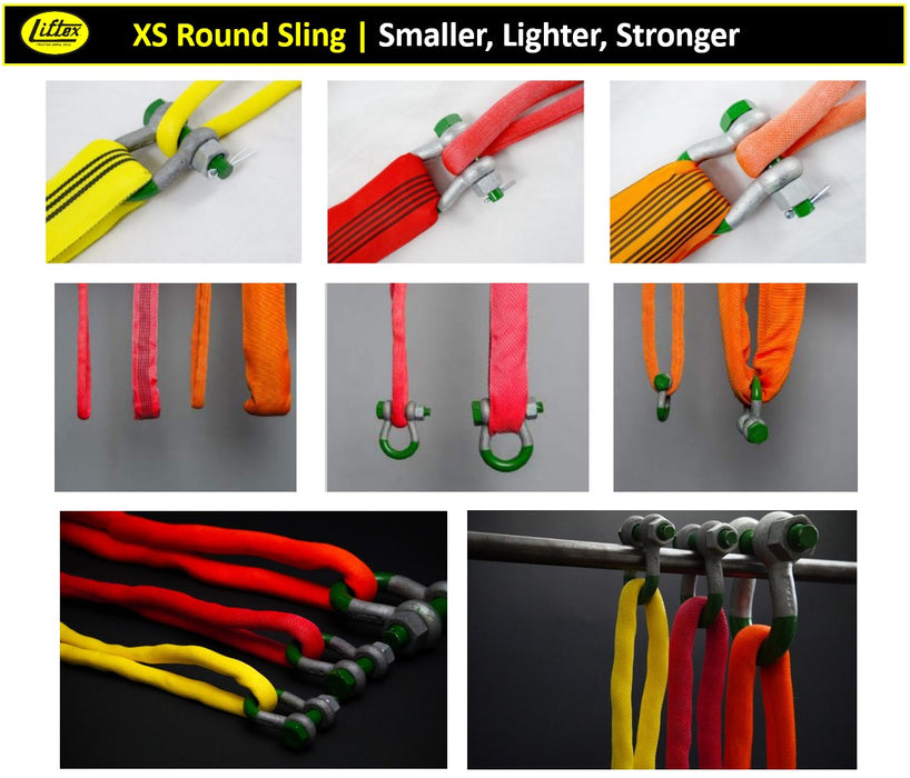 Lift-Tex® | EXS09 | Yellow Extreema® XS Endless Round Sling | 9,000 lbs WLL