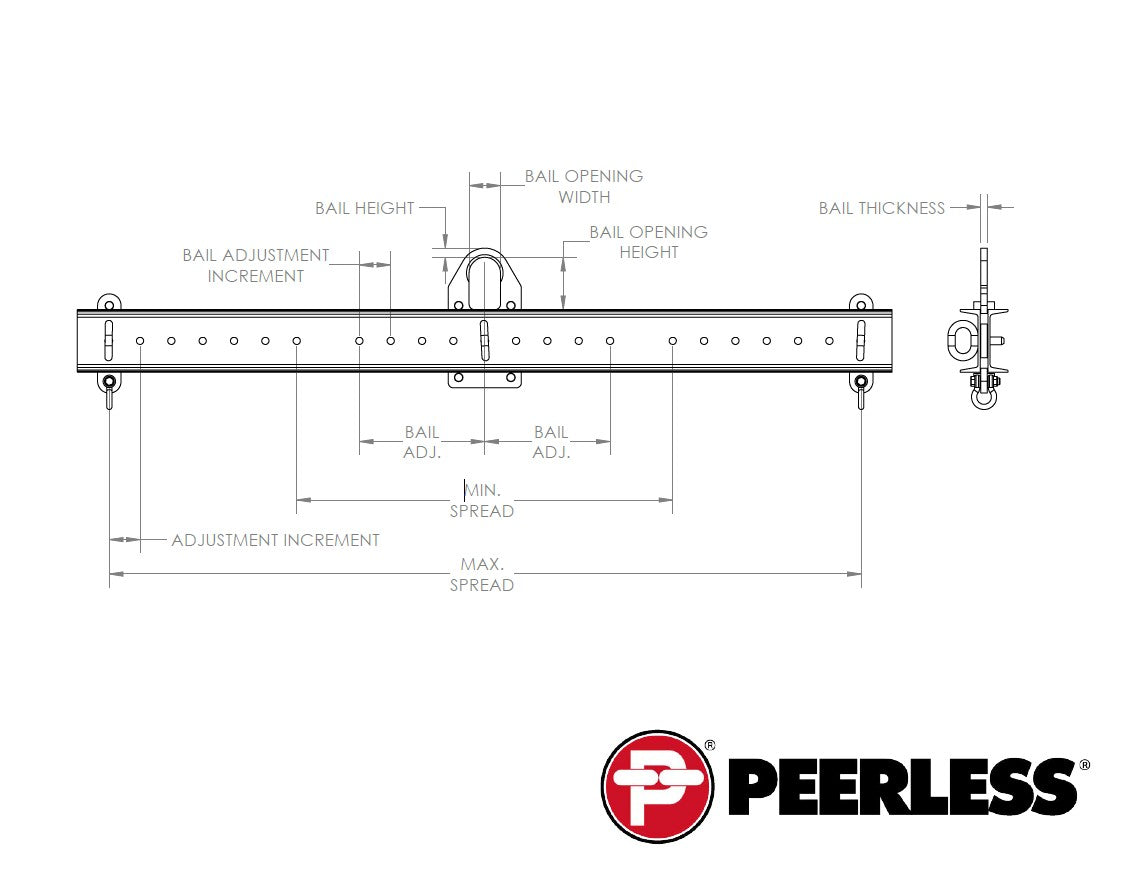 Peerless ALB Adjustable Lifting Beam