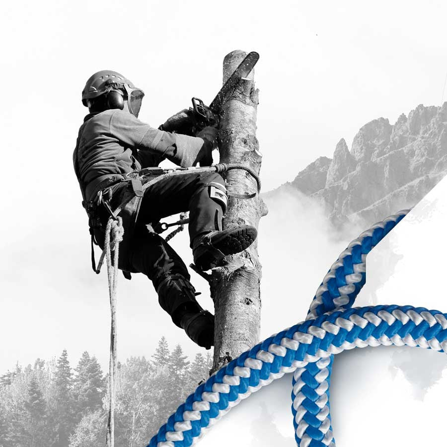 Pelican Rope Arborist-16 Green/White 1/2