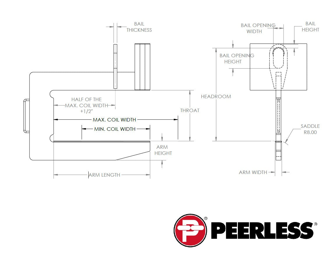 Peerless CLCS Coil Lifter Close Stacking