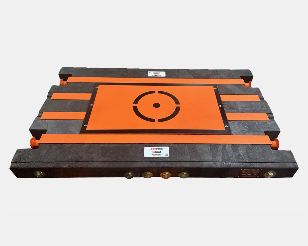 DICA EcoMax crane pad built with steel I-beams and fiber-reinforced composite