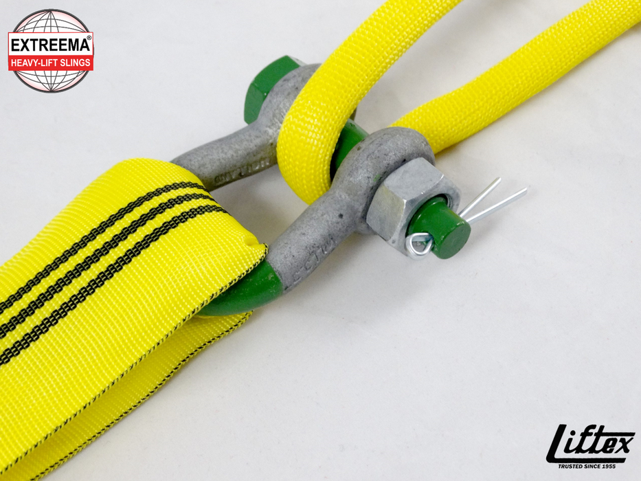 Lift-Tex® | EXS09 | Yellow Extreema® XS Endless Round Sling | 9,000 lbs WLL
