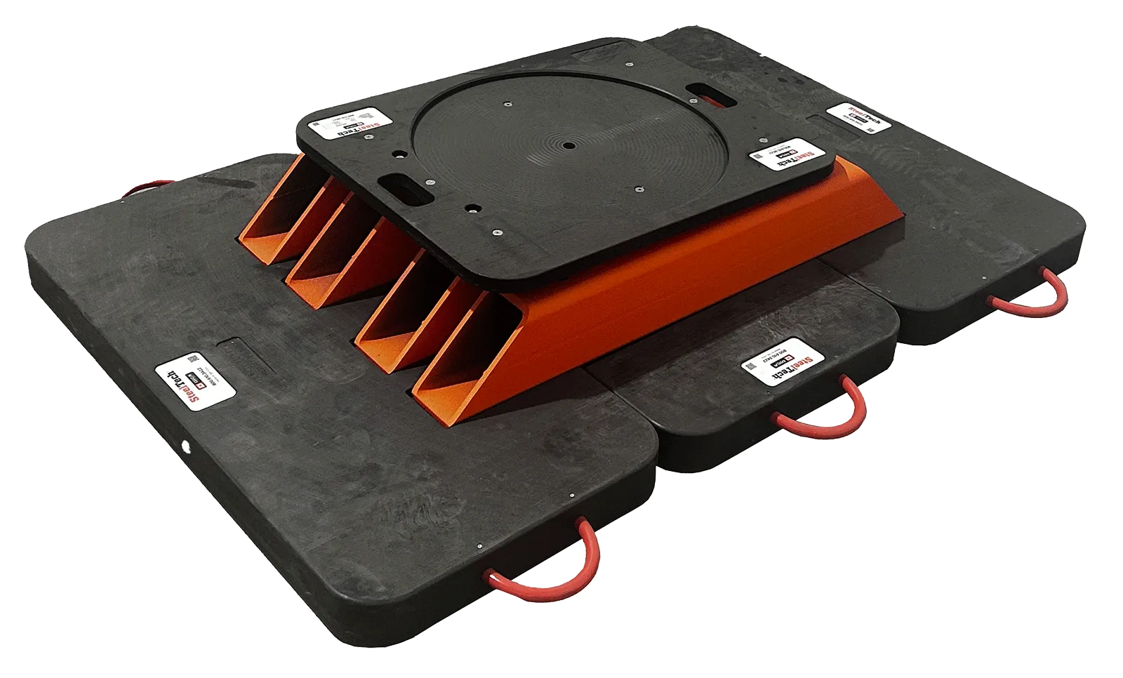 DICA SteelTech modular dunnage pad system with SafetyTech base pads, steel tubes and locking top pad