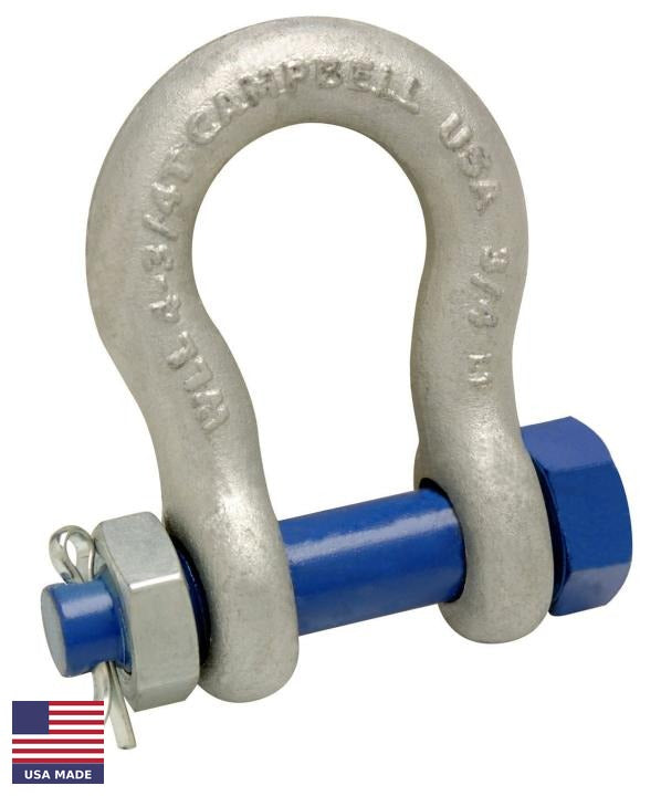 USA Made Campbell Bolt Type Anchor Shackle / #5411205