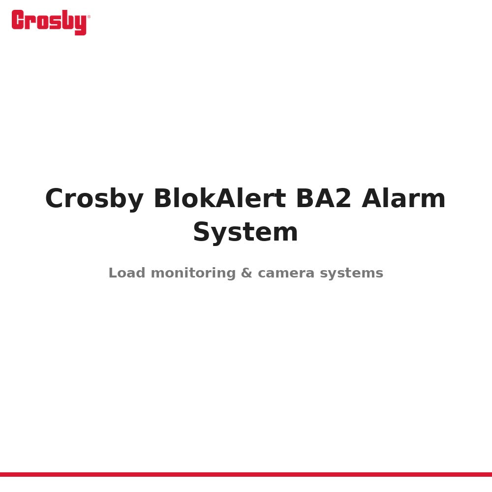 Crosby Crosby BlokAlert BA2 Alarm System