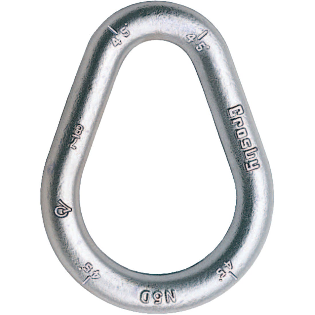 Crosby G-341 Forged Carbon Pear Link — Hot Dip Galvanized