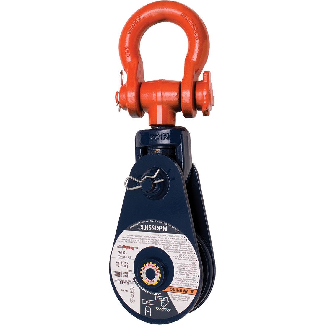 Crosby McKissick 419 Snatch Block with Shackle / #109124