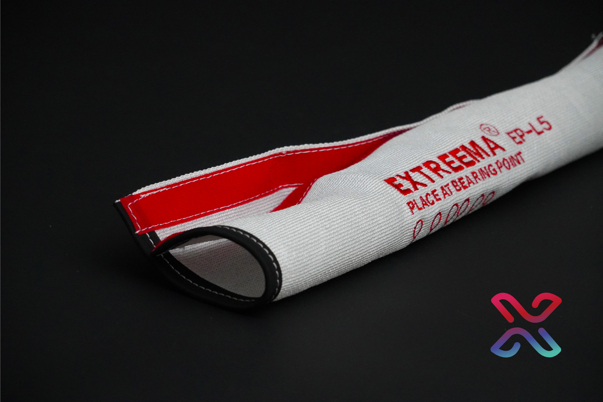 Extreema EP-L HMPE protective sling sleeve, angled product view