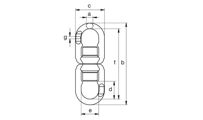 Green Pin UELR Needle Bearing Swivel (EE) Grade 10 diagram