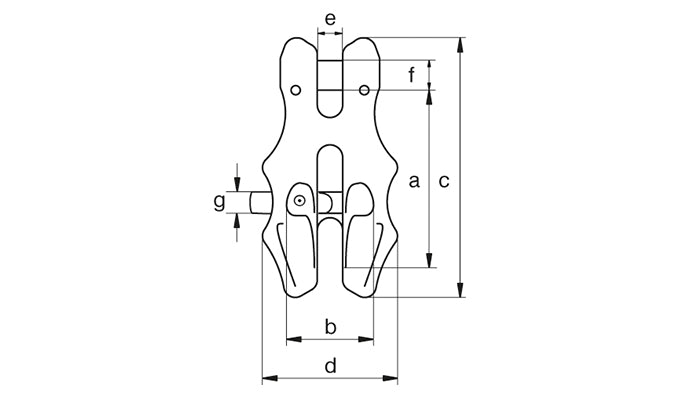 Green Pin UGCV Shortening Clutch Lock Grade 10 diagram