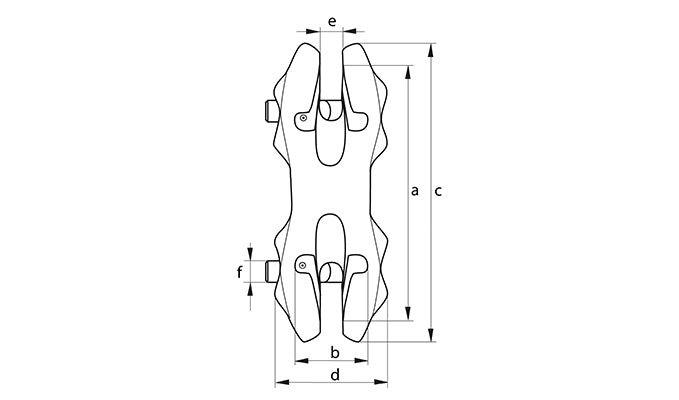 Green Pin UGDV Shortening Clutch Double Lock Grade 10 diagram