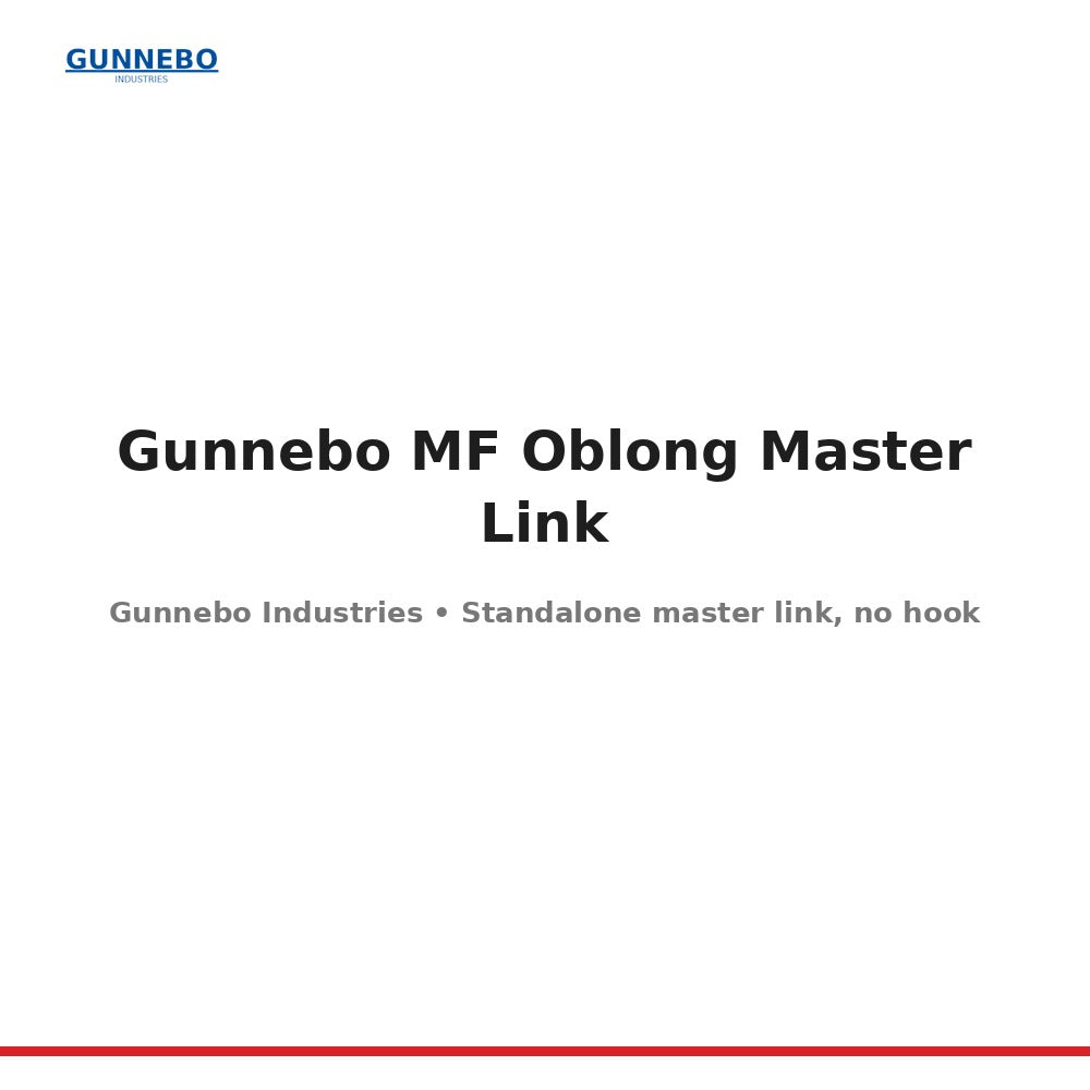 Gunnebo MF Oblong Master Link