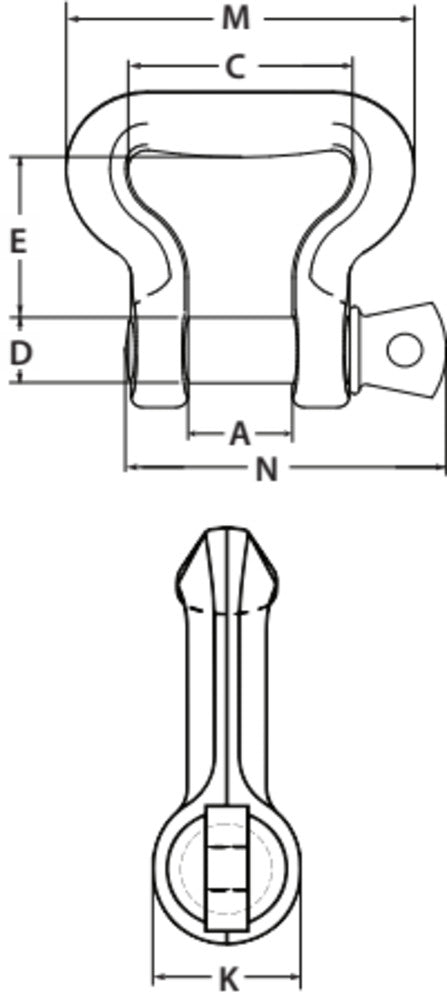 Crosby S-281 Web Sling Shackle - Image 3