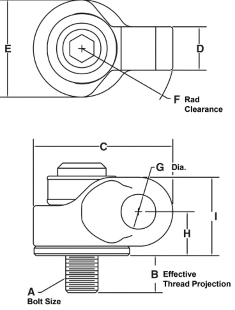 Crosby HR-1200 Side-Pull Hoist Ring - Detail