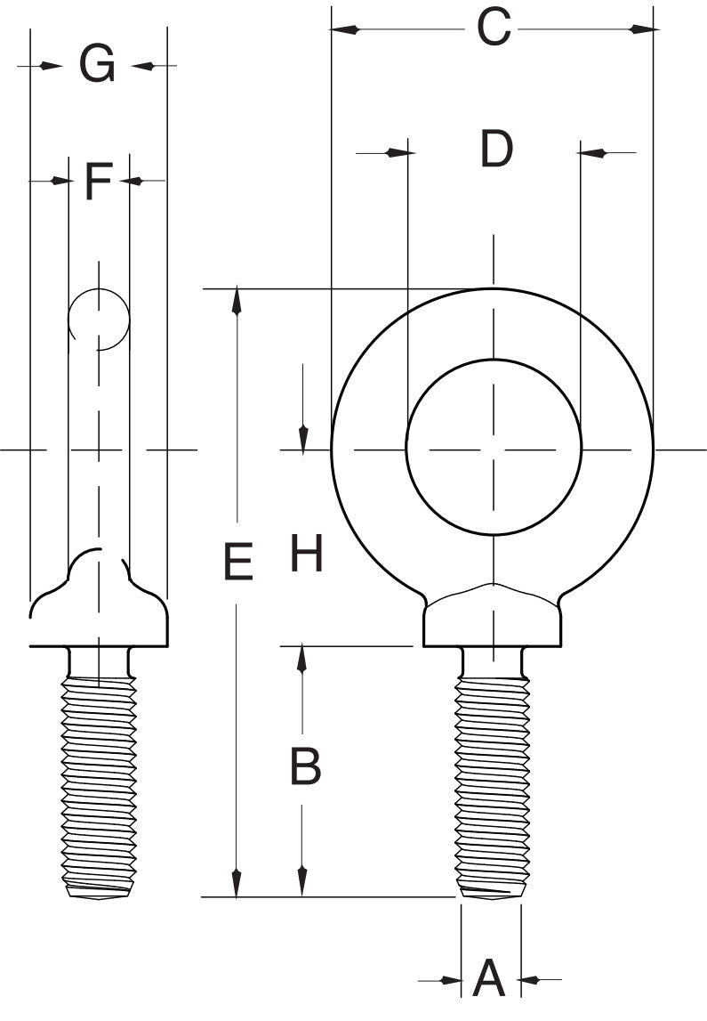 Crosby S-279 Machinery Eye Bolt - Image 3