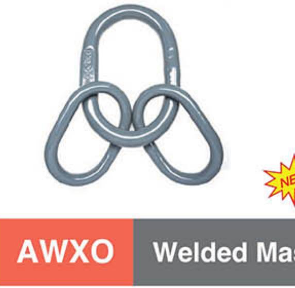AWX Grade 100 Master Link Assembly with extra-large sub-links - line drawing
