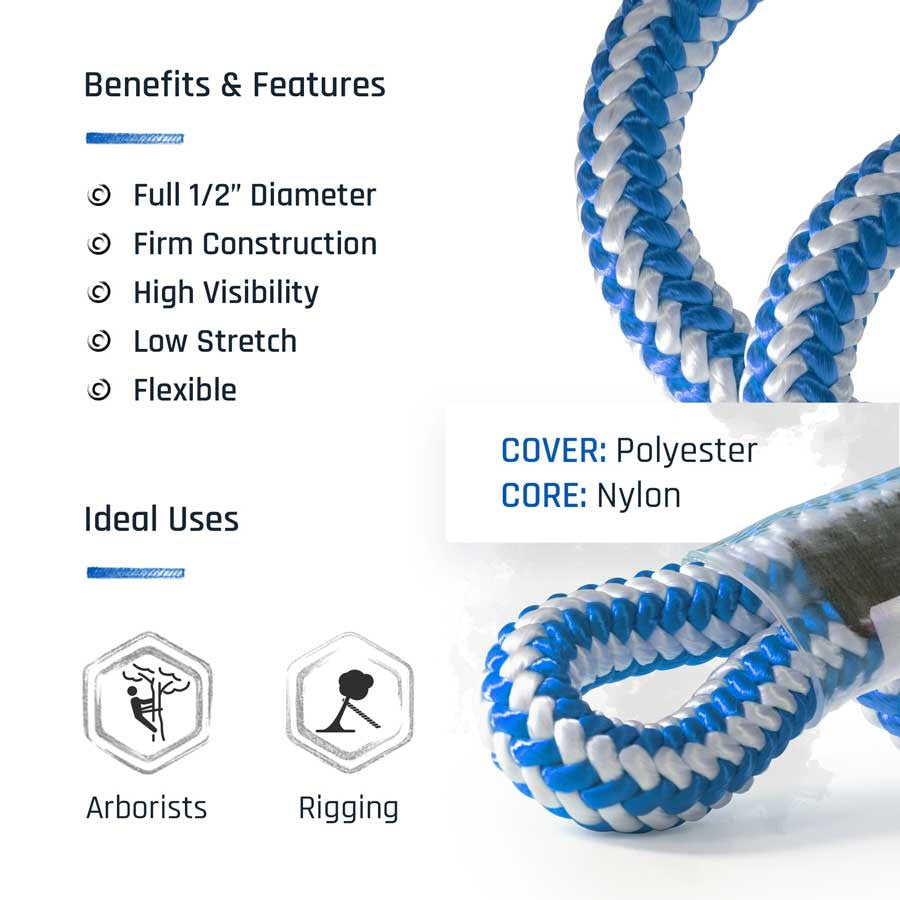 Pelican Rope Arborist-16 Orange 1/2