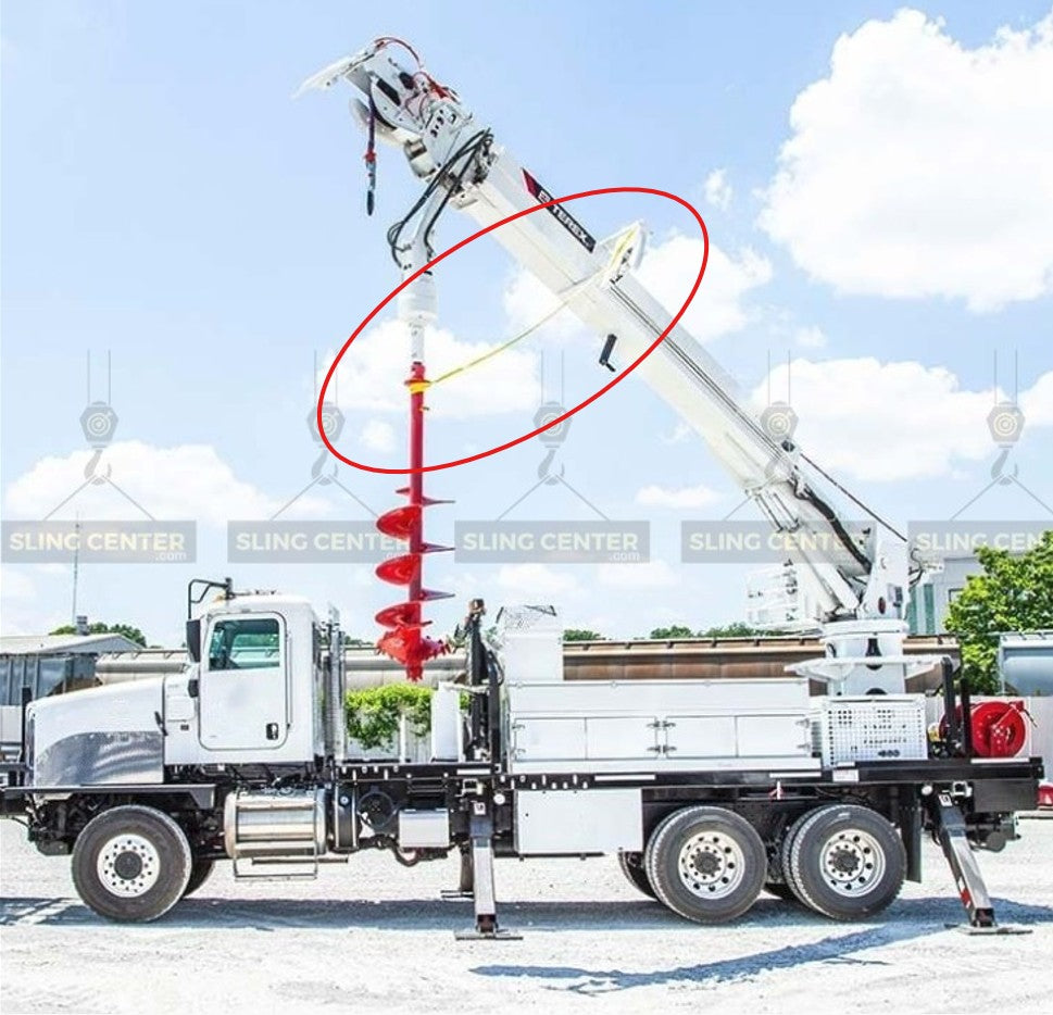 Liftex® Pro-Edge® 2-Ply 1" Auger Sling / AS-EE291 / 3,200 lbs WLL