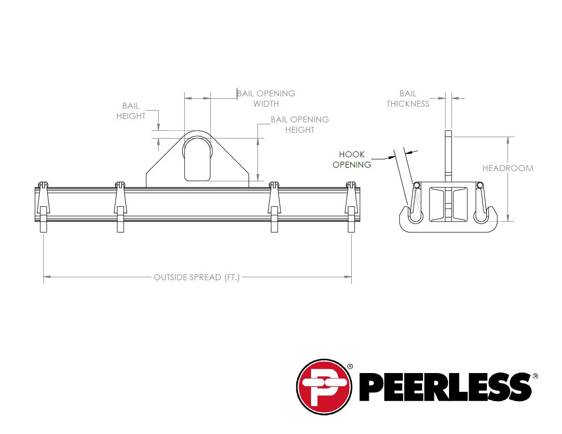 Peerless BSLB Basket Sling Lifting Beam