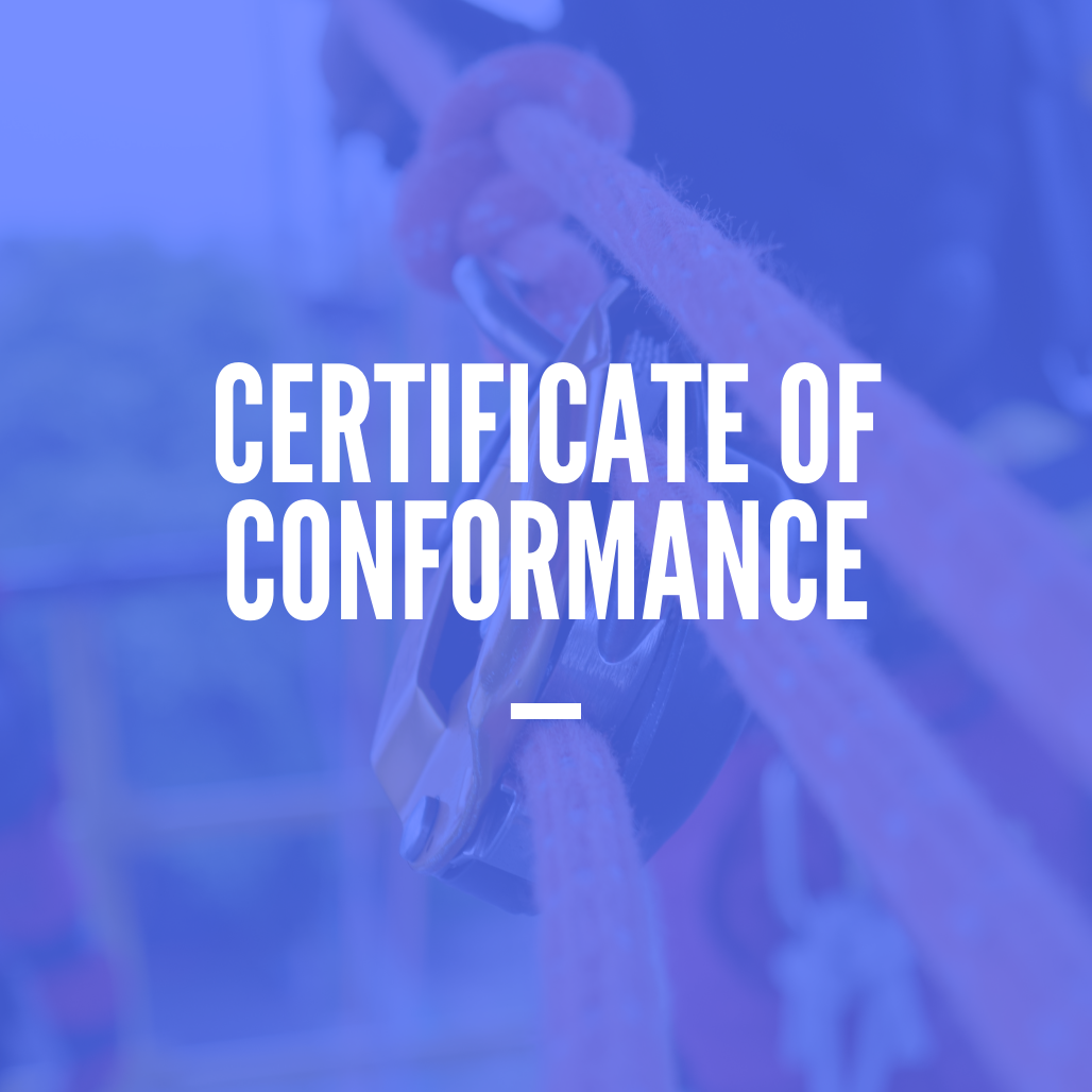 Pelican Rope Certificate of Conformance & Origin Request