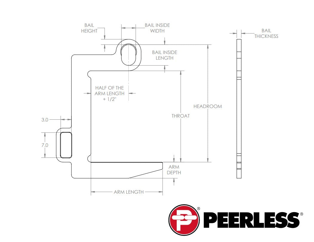 Peerless CLNC Coil Lifter Narrow Coil