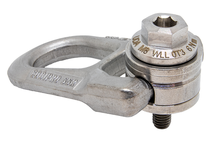 CodiPro SS.DSR 316L Stainless Steel Double Swivel Hoist Ring
