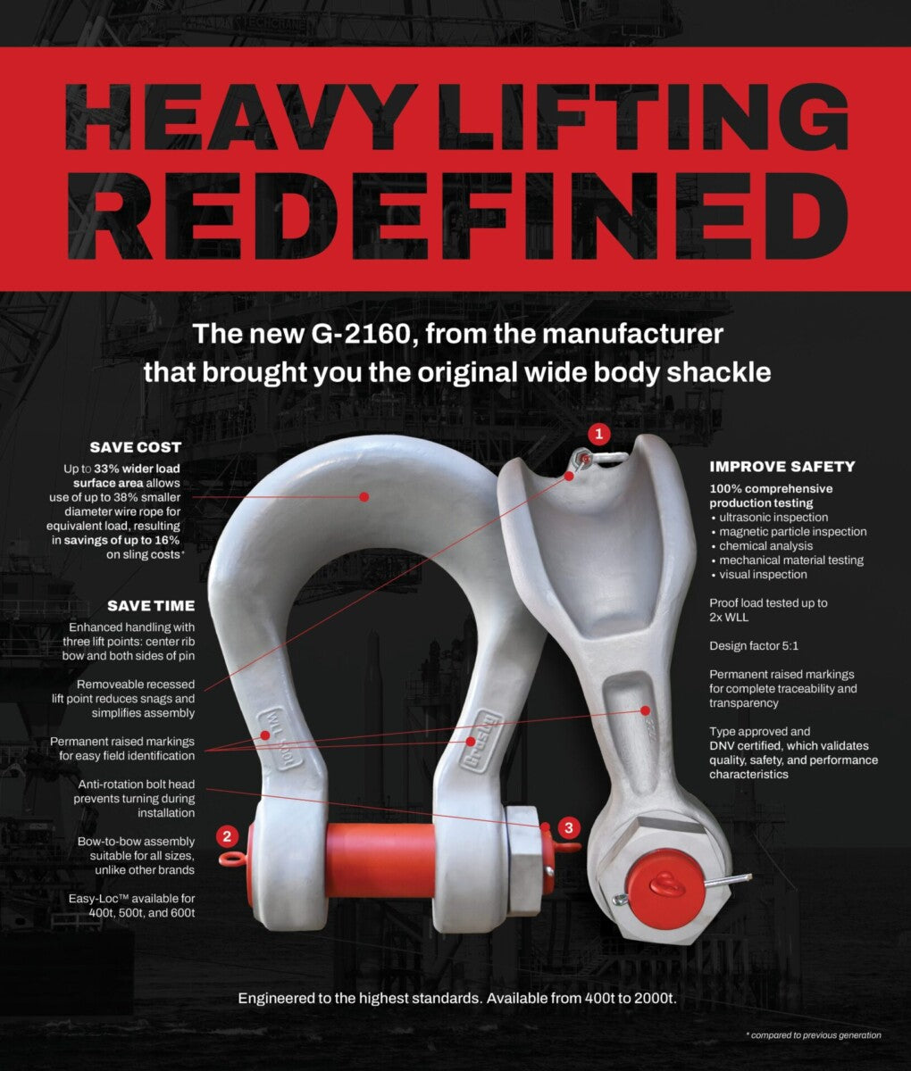 Crosby G-2160 Wide Body Sling Shackle - Image 2