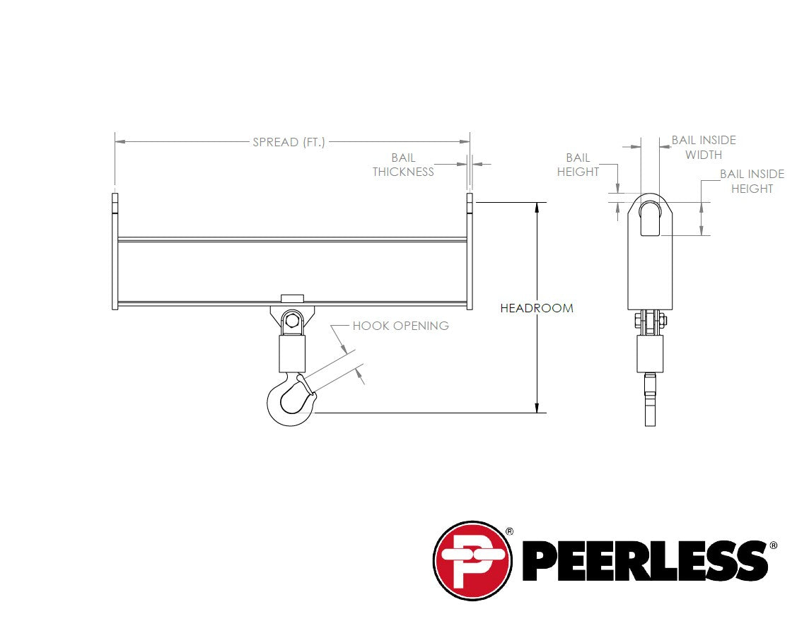 Peerless DCLB Dual Crane Lifting Beam