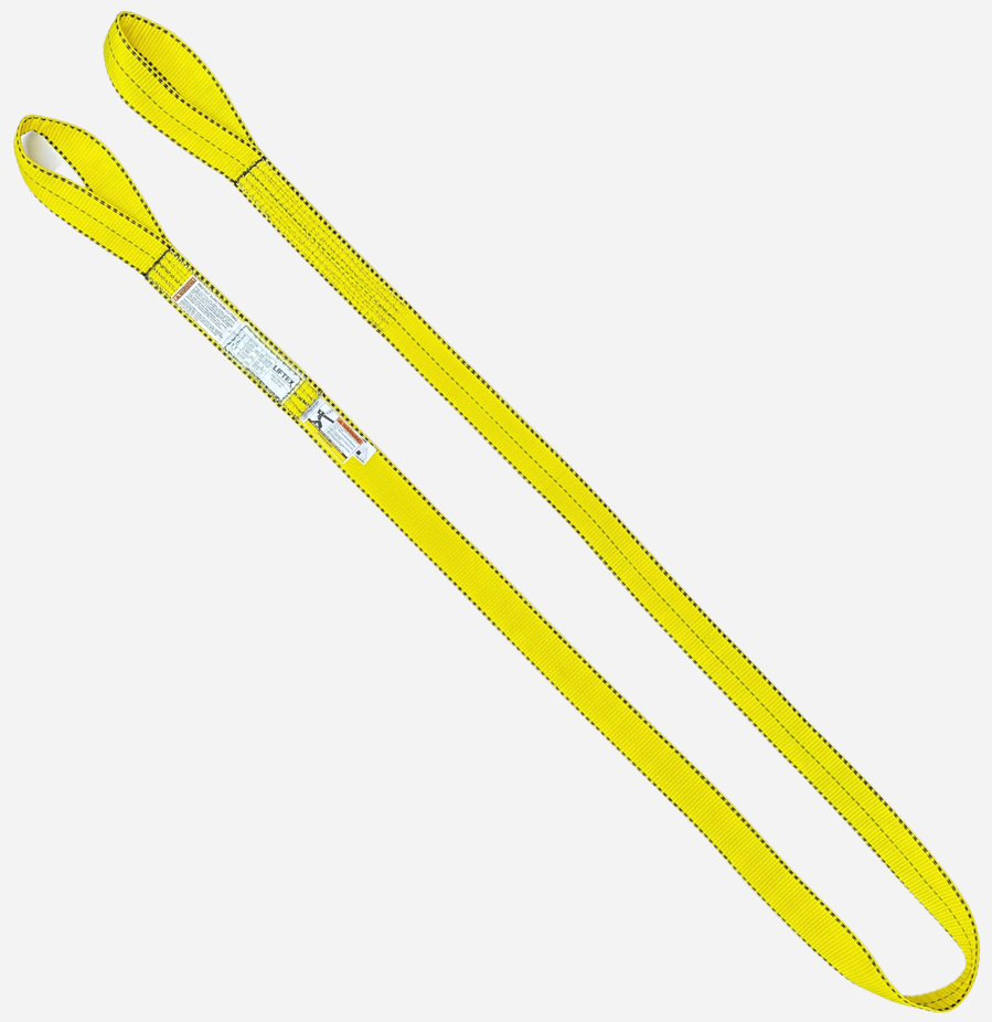 Liftex® Pro-Edge® 2-Ply 2" Flat Eye Nylon Web Sling / 6,400 lb Vertical Capacity