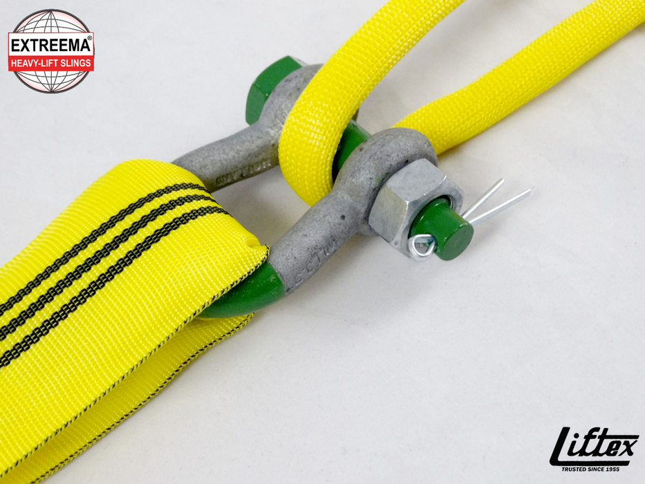 Lift-Tex® Extreema® XS | EXS9 Yellow Endless Round Slings | Dyneema® Core, HMPE Cover