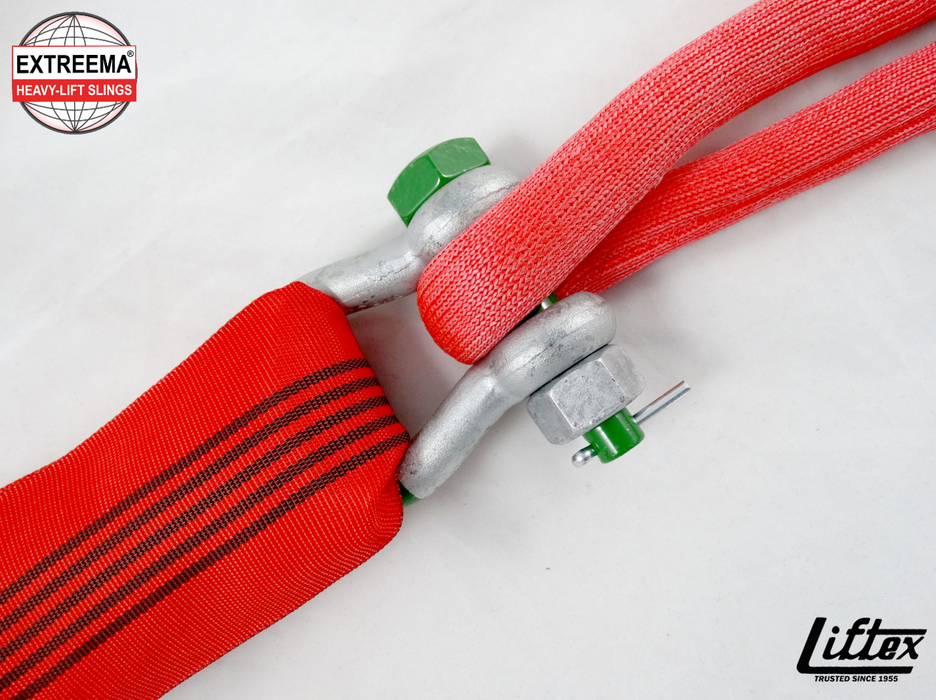 Lift-Tex® Extreema® XS | EXS15 Red Endless Round Slings | Dyneema® Core, HMPE Cover