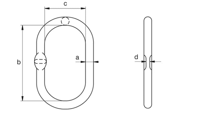 Van Beest Green Pin® UMS Grade 100 Welded Master Link
