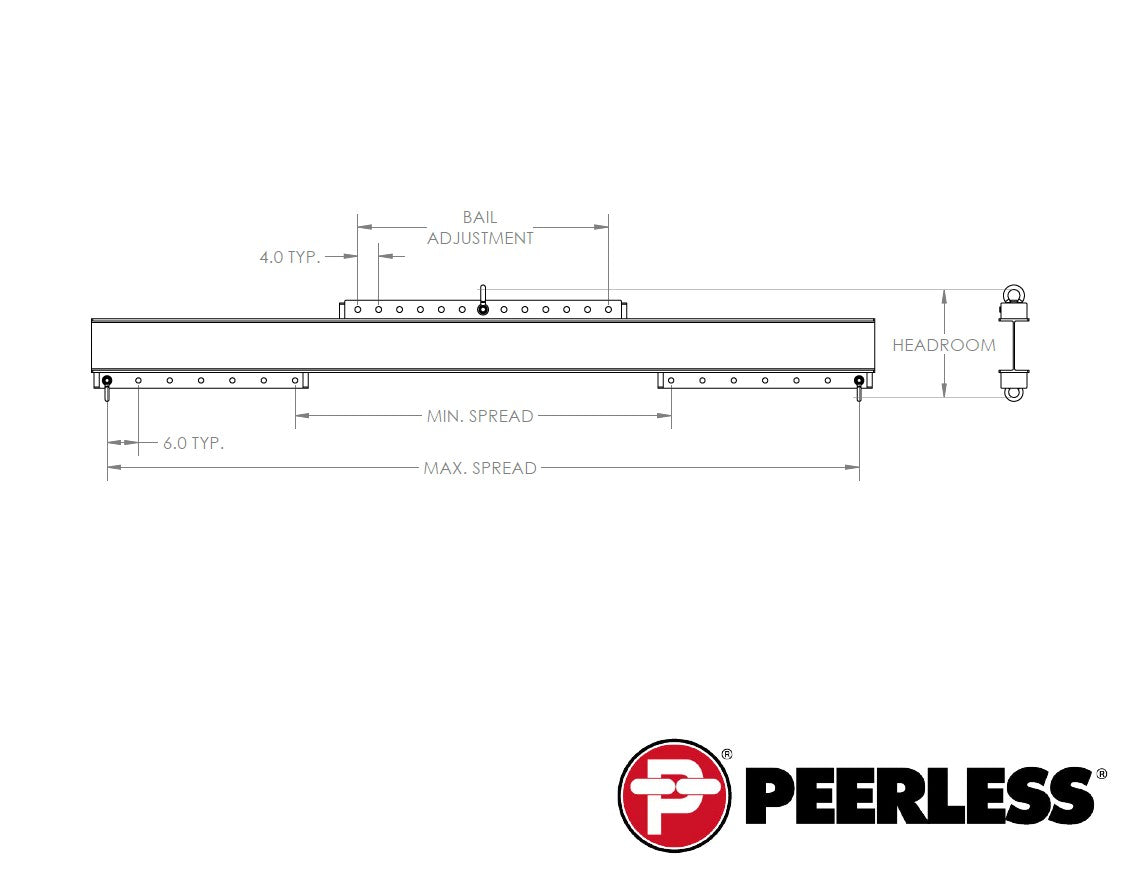 Peerless UNVB Universal Lifting/Spreader Beam