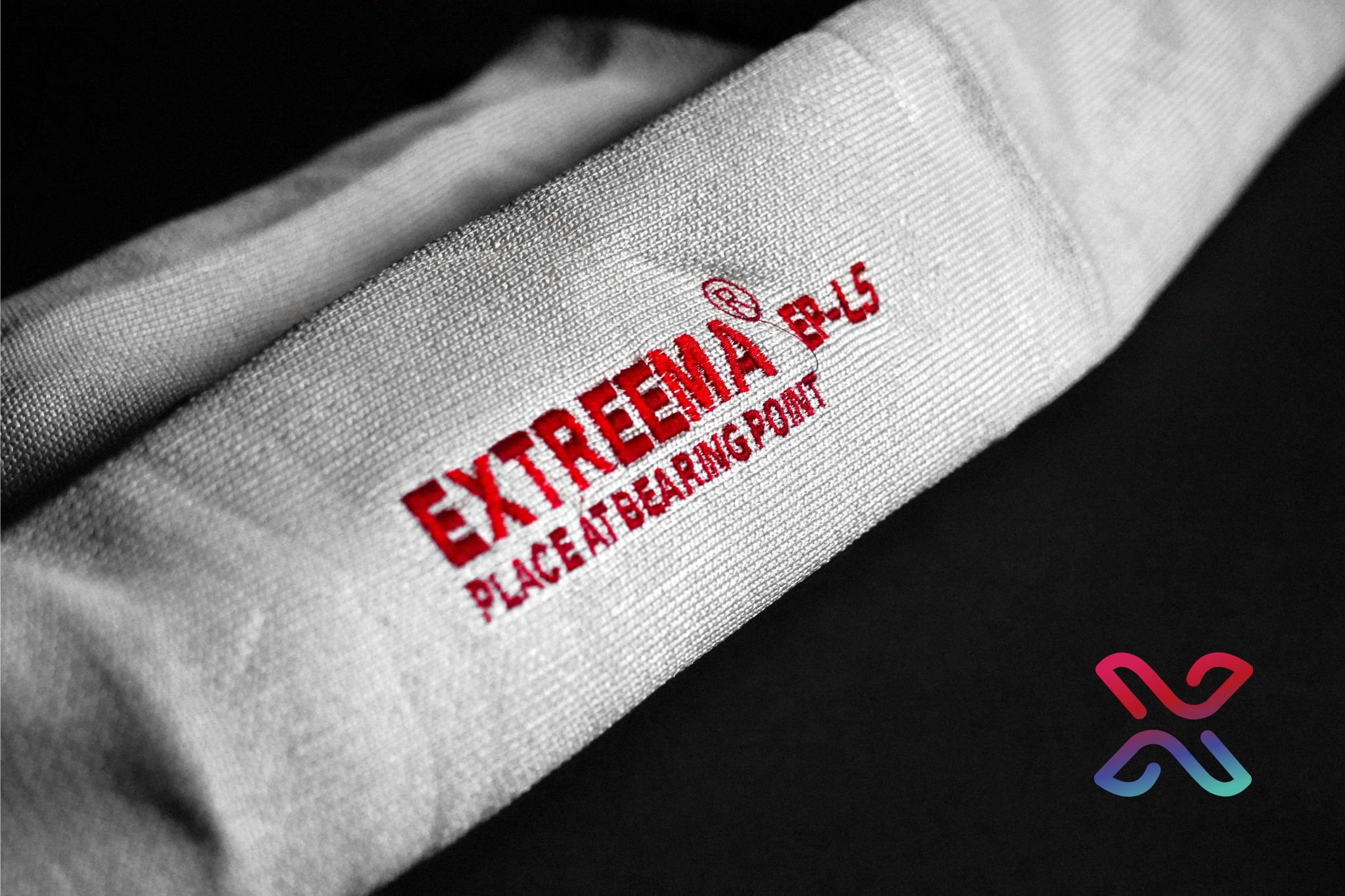 Close view of the woven HMPE body of an Extreema EP-L protective sling sleeve