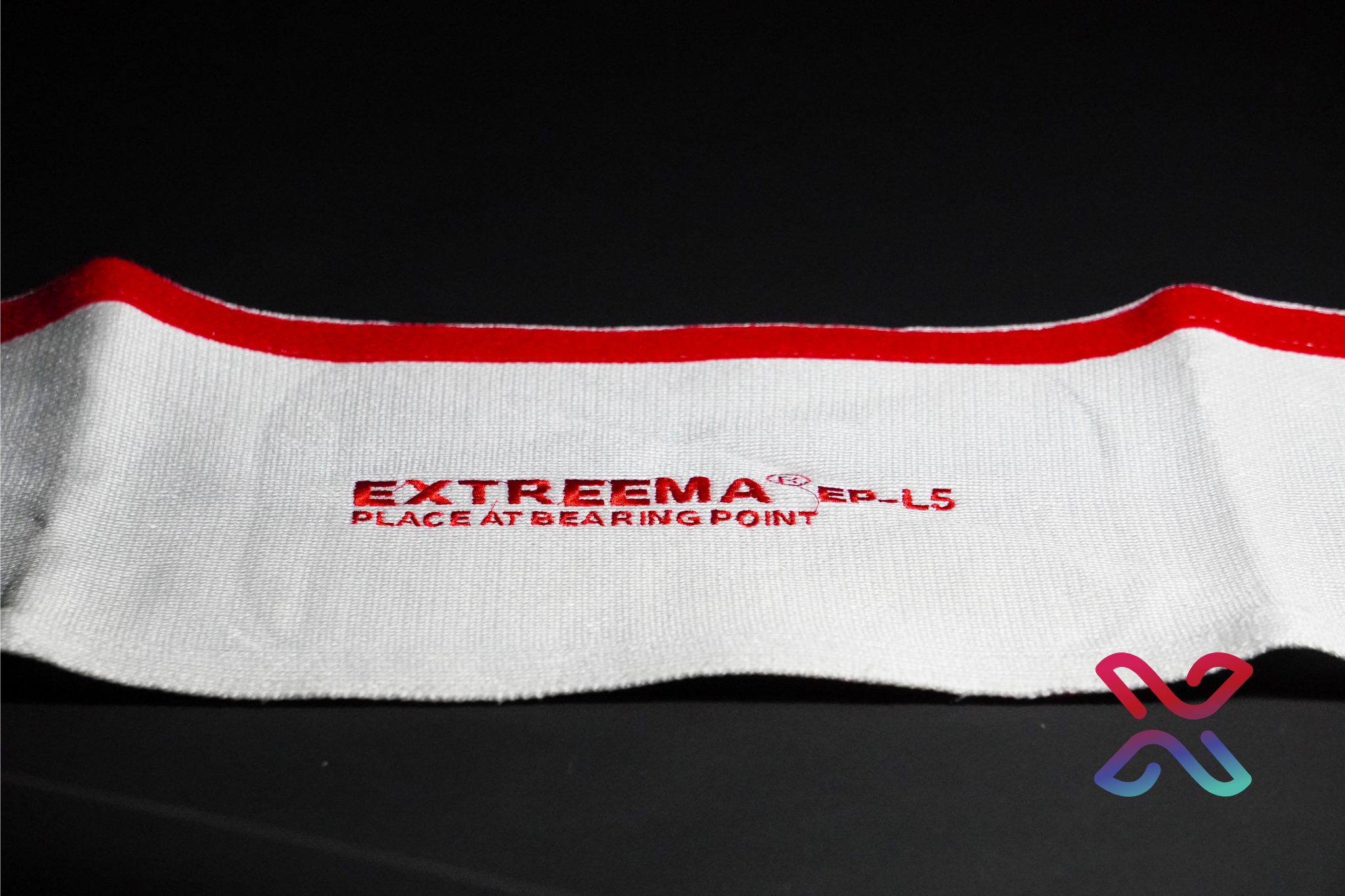 Extreema EP-L protective sling sleeve unfolded flat, showing the full B width