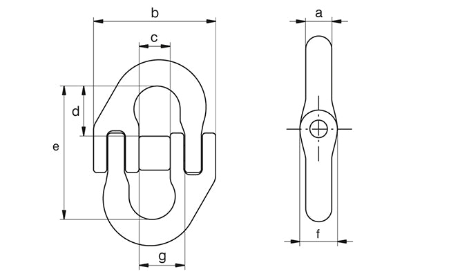 Green Pin UMJ Connecting Link Grade 10 diagram