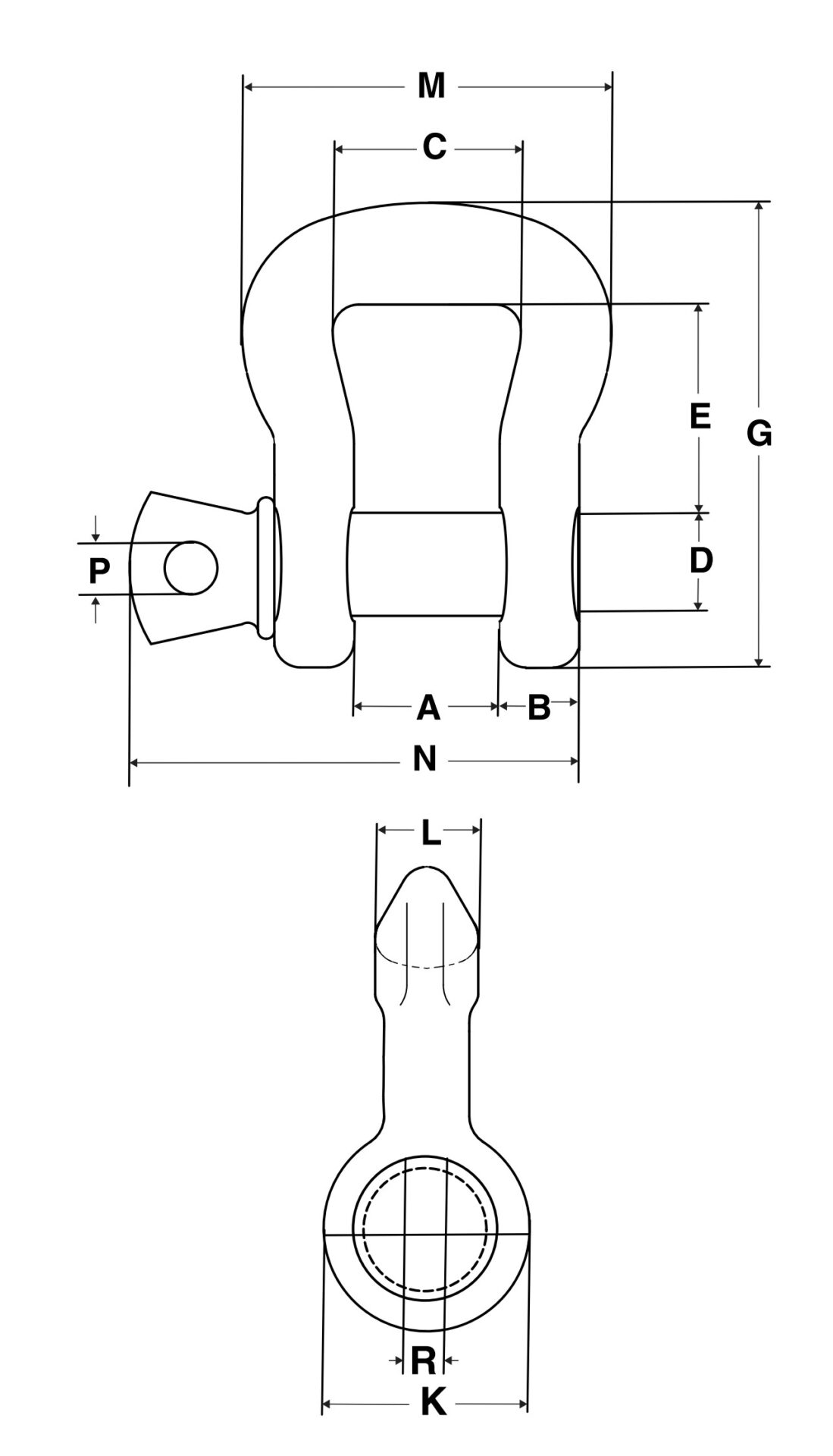 Crosby S-253 Sling Saver Screw Pin Shackle - Image 3