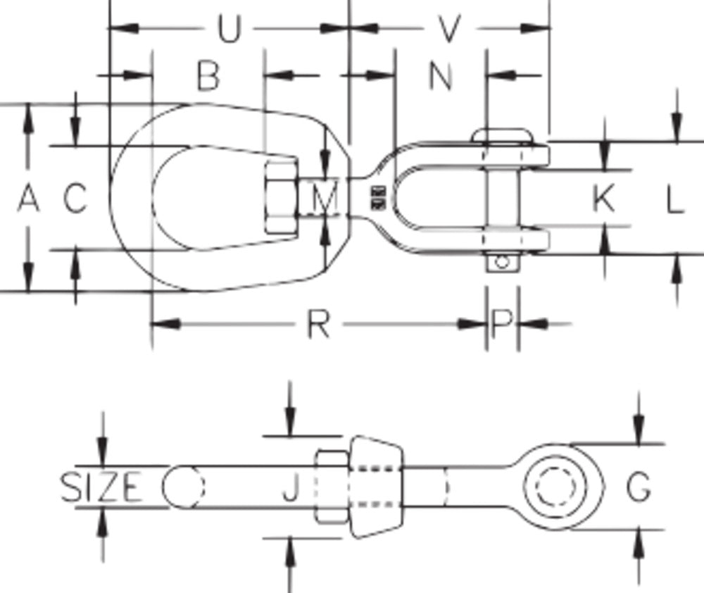 Crosby G-403 Jaw End Swivel - Image 3