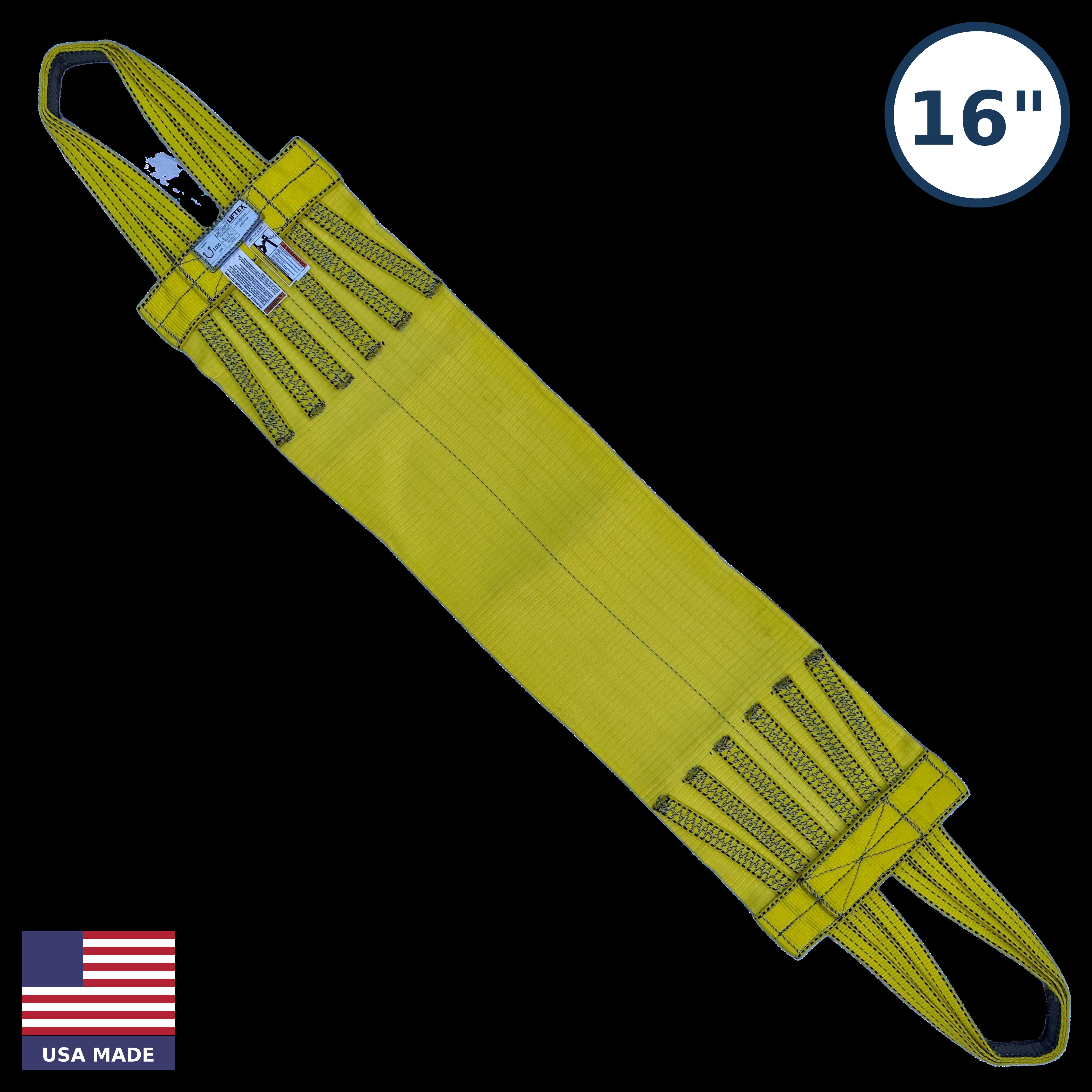 USA Made Liftex® / CBE16100 / 16" Wide Body Polyester Web Sling / 10,000 lbs WLL (parent)